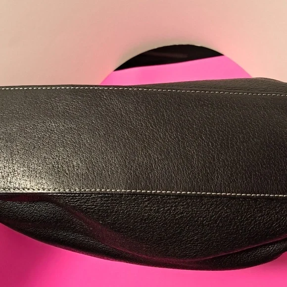 Kate Spade Classic Black Shoulder Bag Leather Made In Italy VINTAGE 1990'S Rare - Picture 9 of 13